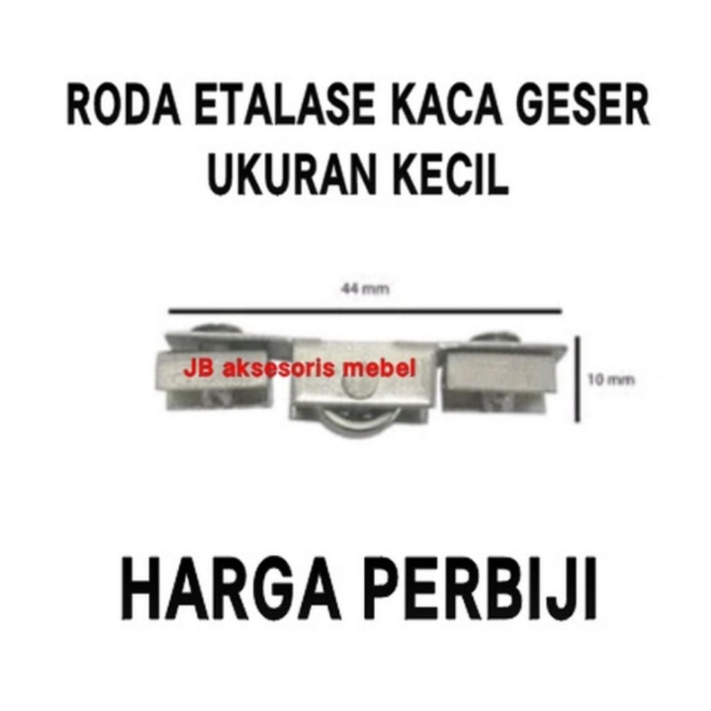 SMALL SHOWCASE WHEELS / GLASS CABINET DISPLAY RAIL WHEELS