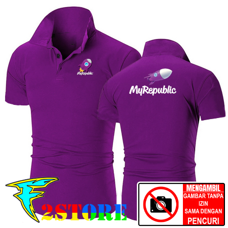 เสื้อยืดคอปก รุ่น MY REPUBLIC UNISEX DTF SCREEN PRINTING F2ASTORE