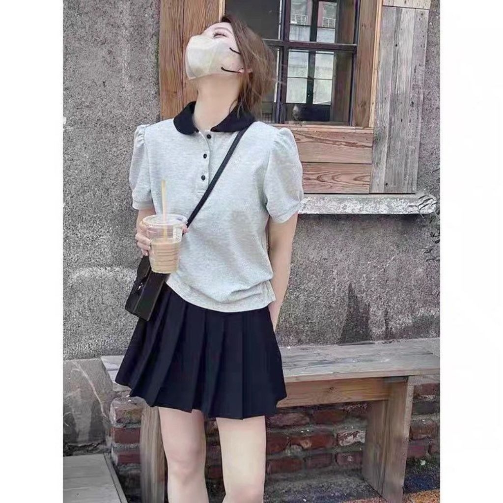 [LC] A21SHOP 710 IMPORTED BKK COLLAR TOP