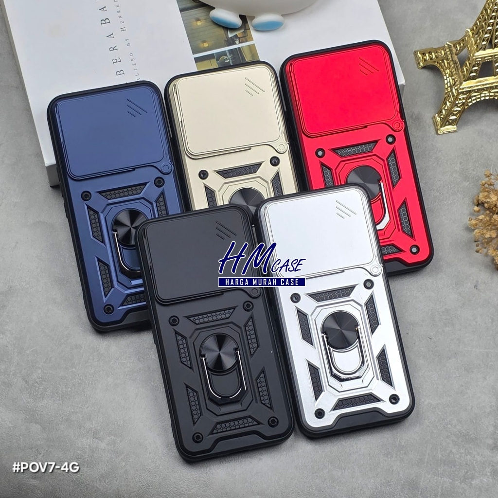 Tecno Pova 7 4G Tecno Pova 7 Pro Tecno Pova 7 Ultra กรณีเกราะสไลด์หม้อแปลงสไลด์กล้องป้องกัน Tecno Po