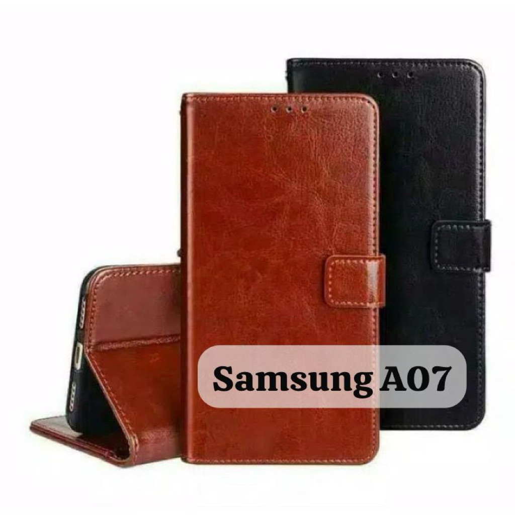 FLIP WALLET CASE COVER SAMSUNG AO7 / A07 / A17