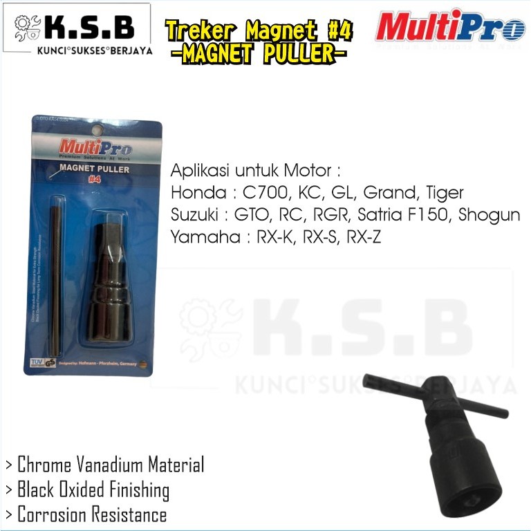 ตัวติดตามแม่เหล็ก เบอร์ 4 / 4 / MAGNET PULLER 4 MULTIPRO สําหรับ Honda c700, KC, GL, Grand, Tiger. S