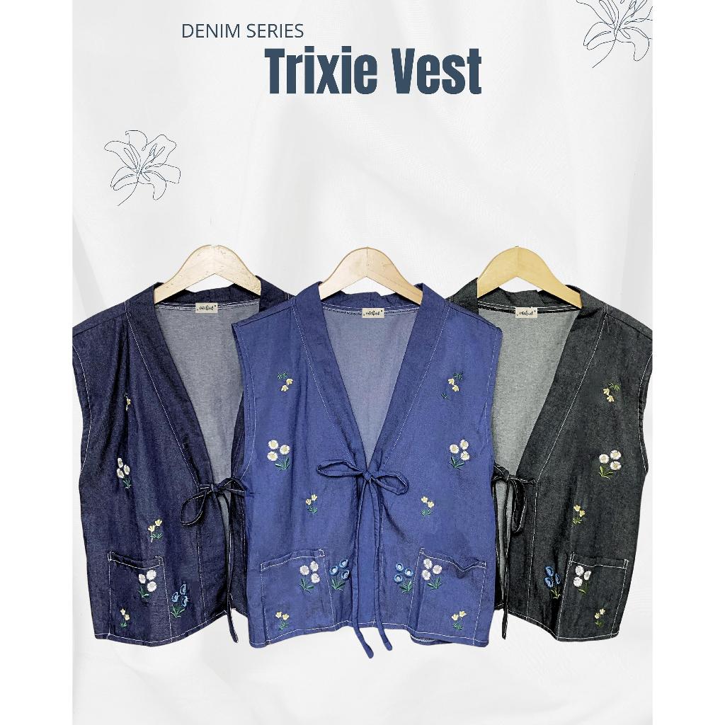 TRIXIE VEST โดย CATCHI | ชุดยีนส์ VEST พร้อมคันเร่ง