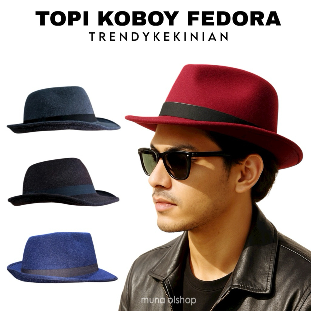 TRENDY FEDORA COWBOY HAT