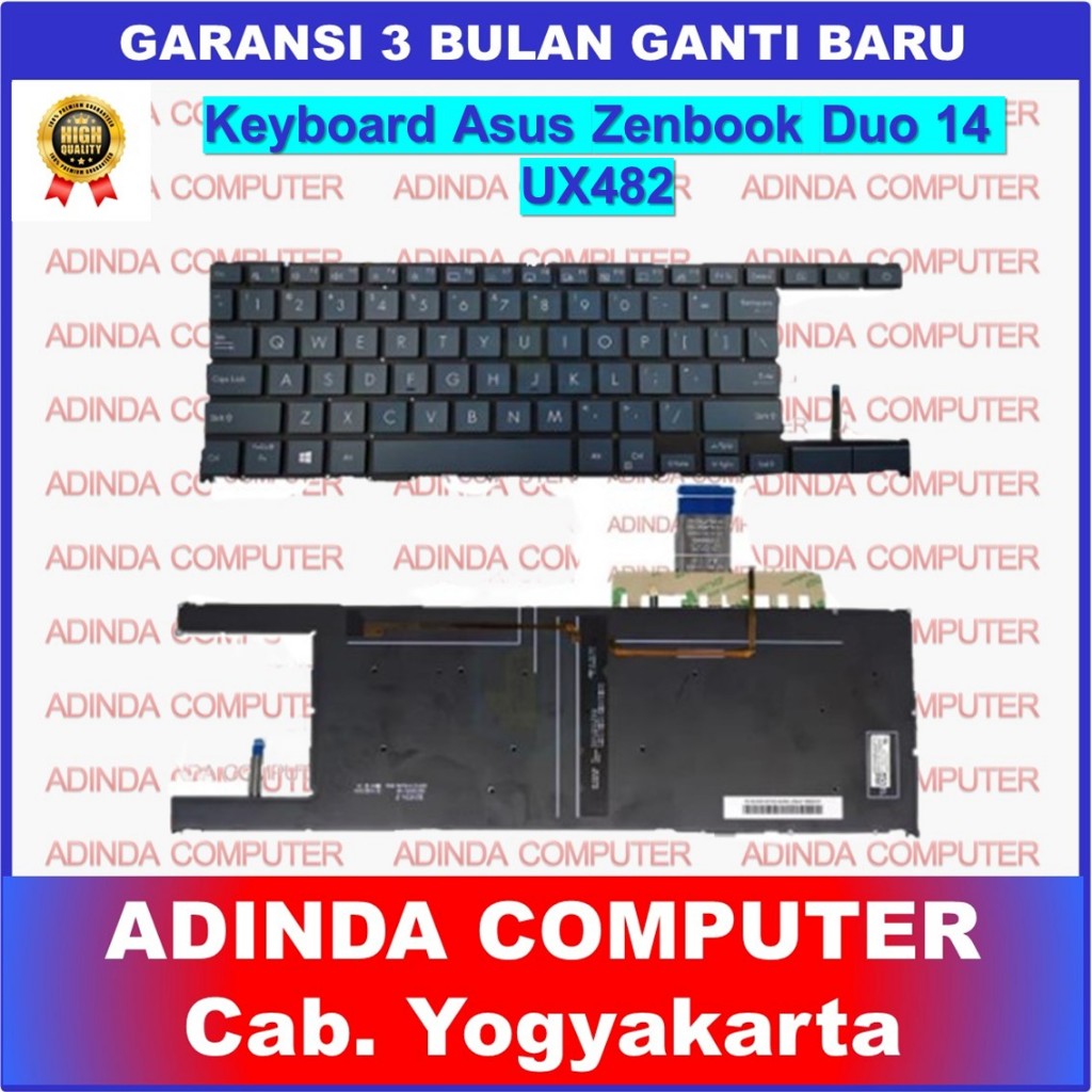 Asus Zenbook Duo 14 UX482 UX482E UX482EA UX482EAR UX482EG คีย์บอร์ด