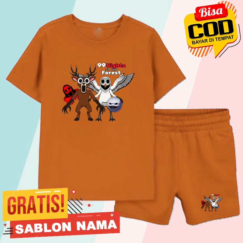 Roblox 99 Nights In The Forest ชุดเสื้อยืดเด็ก / Roblox 99 Nights In The Forest Boys & Girls Outfit