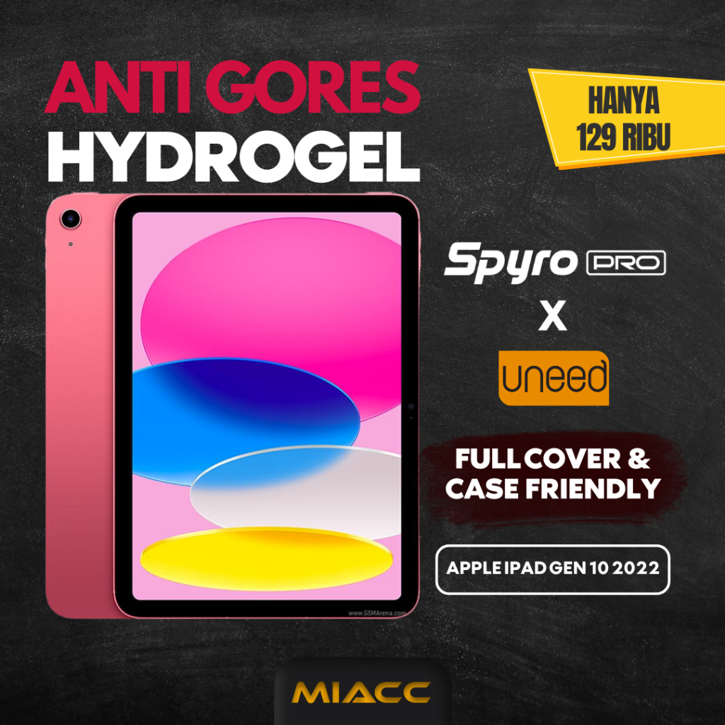 SCREEN PROTECTOR ANTI-SCRATCH HYDROGEL APPLE IPAD GEN 10 2022 SPYRO PRO
