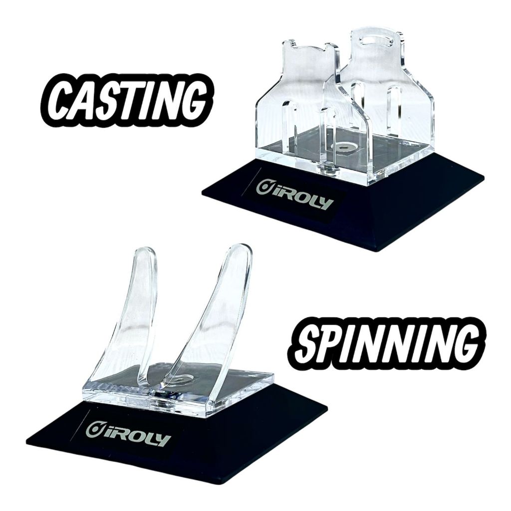 IROLY FISHING REEL DISPLAY / REEL STAND สําหรับ BAITCASTING / SPINNING REEL TYPE
