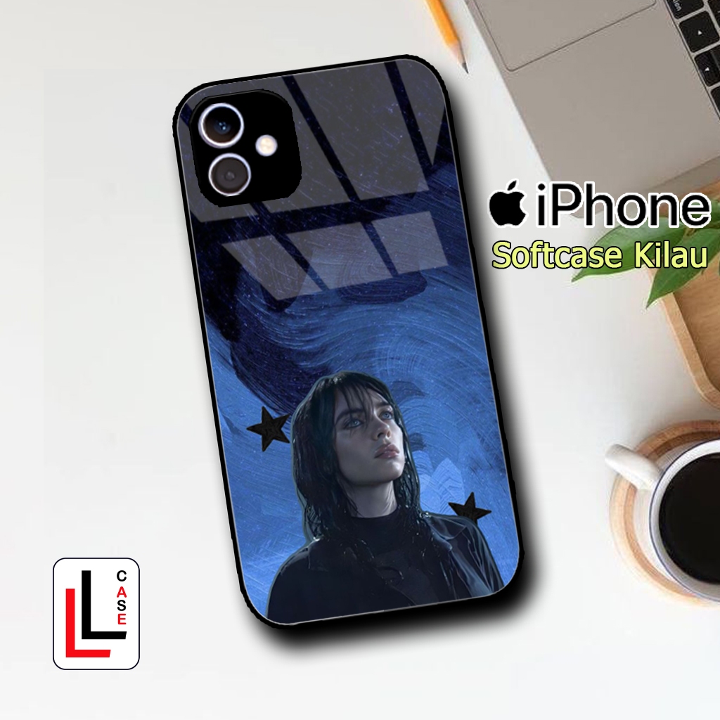 {LL0140} Softcase Glossy Iphone 11 12 13 14 15 Pro Max Mini X XR 7 8 9 6 Case IP Premium Shiny Mirro