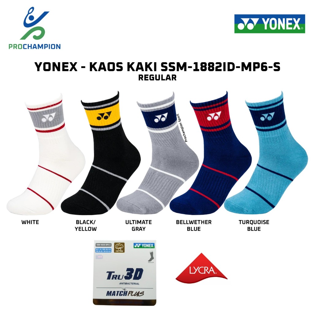 ถุงเท้าแบดมินตัน Yonex SSM-1882-MP6-S