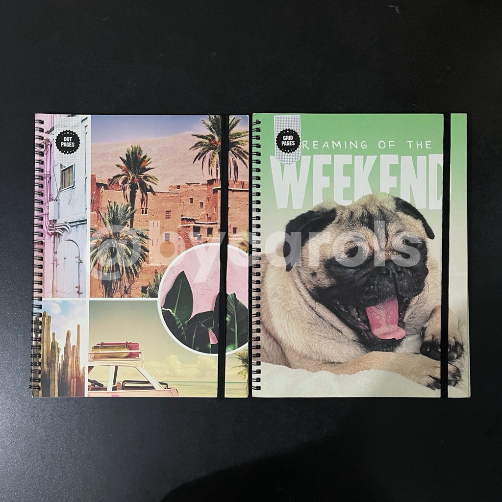 TYPO A4 SPINOUT โน๊ตบุ๊ค DOT PAGE GRID PAGE PRELOVED