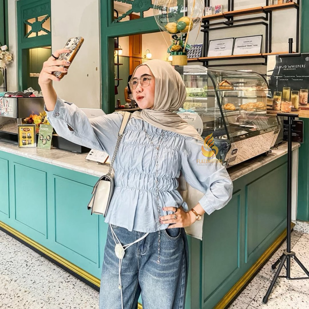 Zani - Miss Pleated Blouse - เสื้อลําลองผู้หญิง