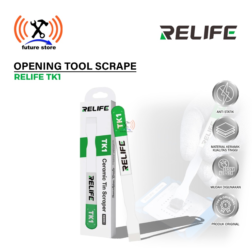 RELIFE TK1 เครื่องมือเปิด SCRAPER ต้นฉบับ - RELIFE TK1 CERAMIC SCRAPER - เครื่องมือสกรูป้องกัน-คงที่