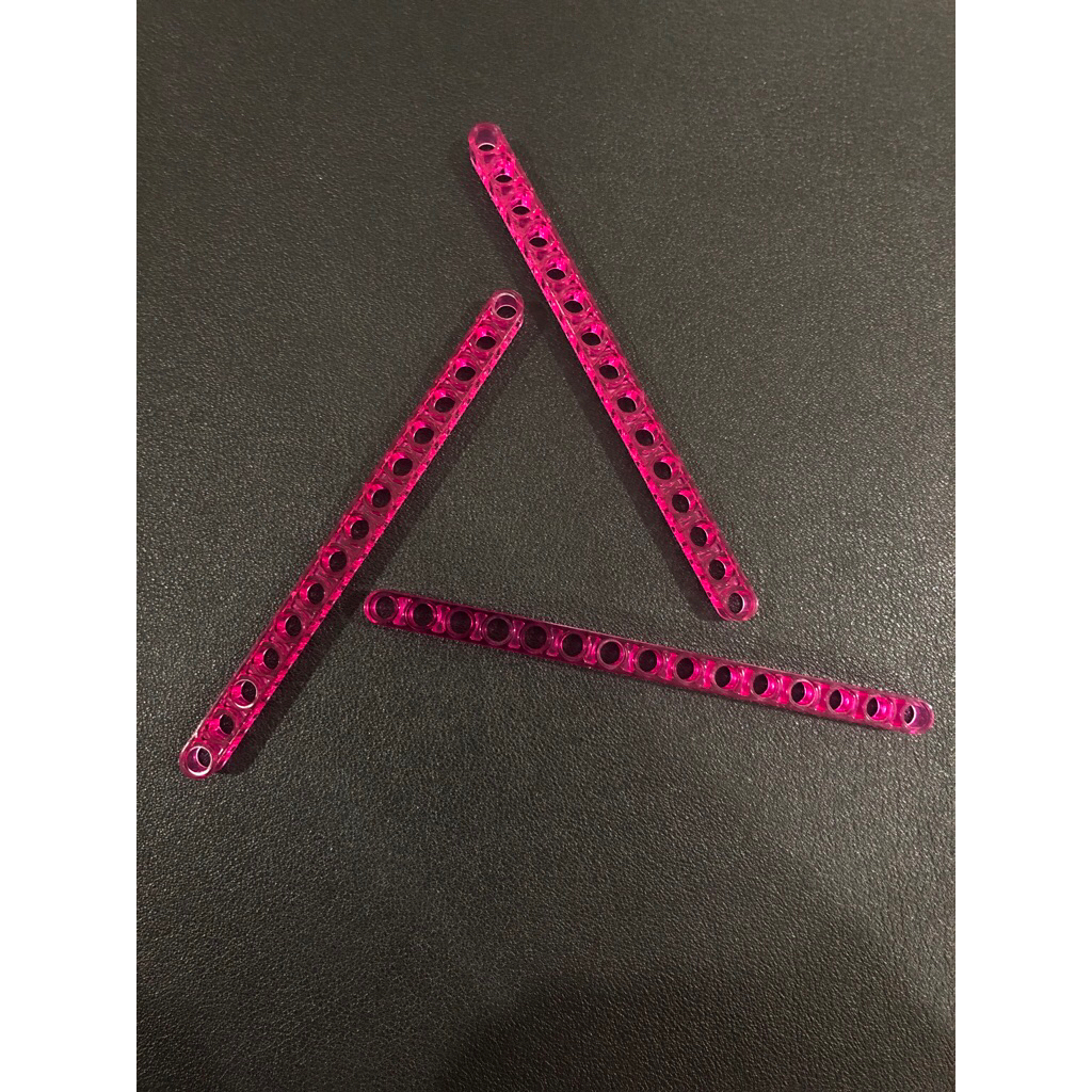 Lego Parts - 32278 - Trans Dark Pink, Technic Liftarm Thick 1 x 15