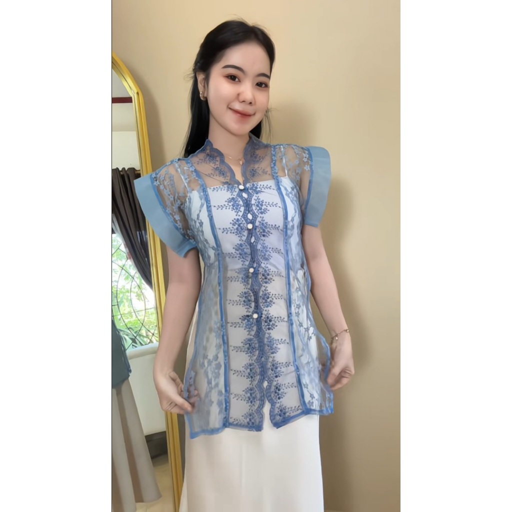 Yuha Outer Brukat Vest Wedding Outer Organza byvitafa.id