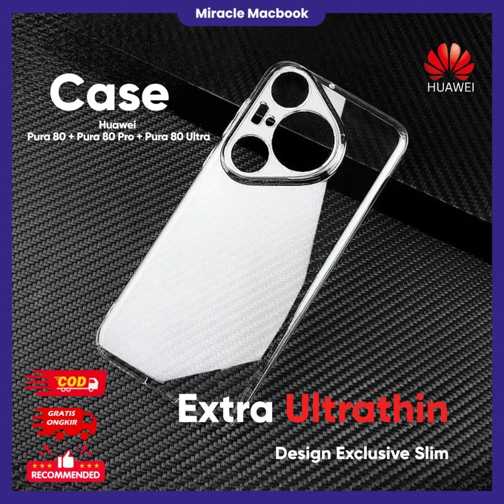เคสใส Huawei Pura P80 P80 Pro P80 Ultra P70 P70 PRo P60 P50 Pro Hardcase โปร่งใสกันกระแทก