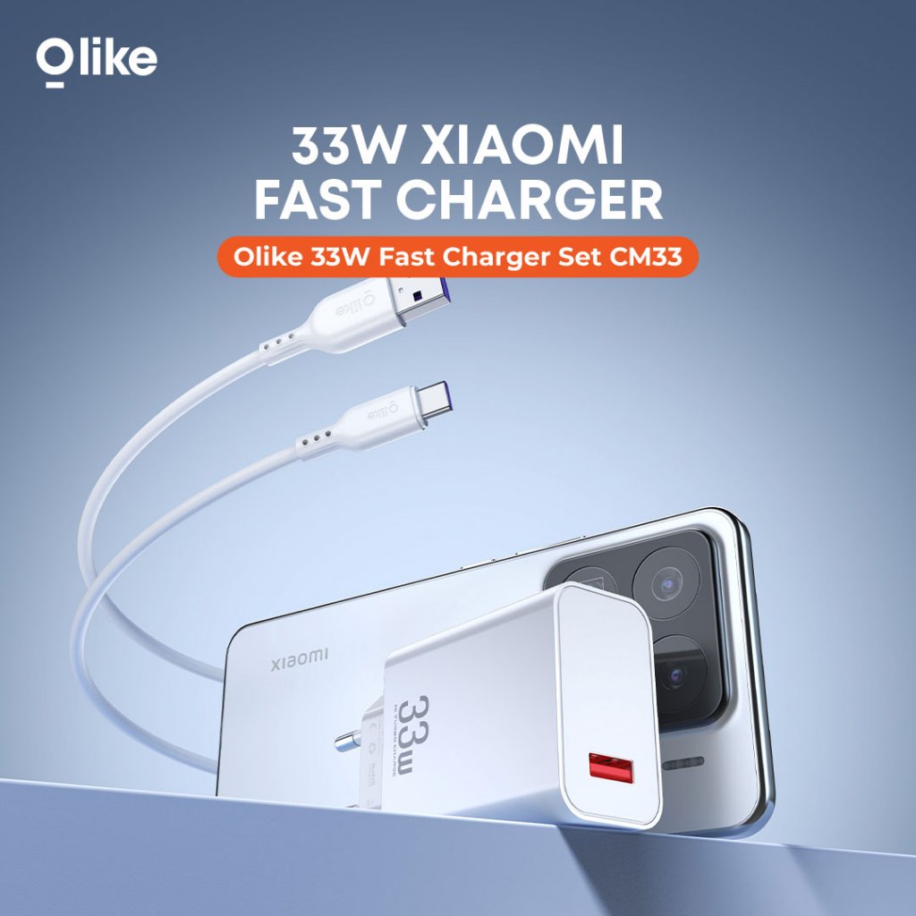 OLIKE CM33 อะแดปเตอร์ชาร์จ Type C 33W สาย USB to Type C Fast Charger 33w