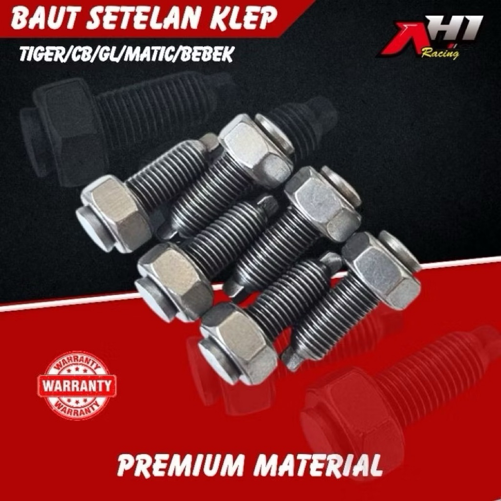 AH1 RACING TIGER GL CB MATIC BEBEK UNIVERSAL VALVE ADJUSTMENT BOLT สําหรับ AH1 RACING CRANKSHAFT