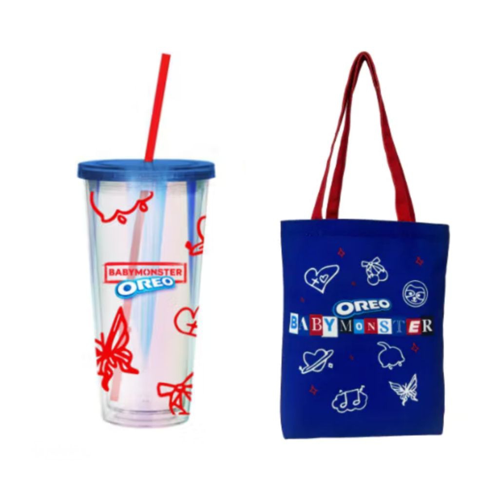 OREO X BABYMONSTER SPECIAL MERCH TUMBLER TOTEBAG