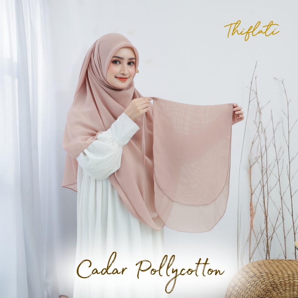 Niqab Cadar Tali ผ้าฝ้ายโพลีคอตตอน 2 ชั้น พรีเมี่ยม 30x50 ซม. สบายสุด ๆ