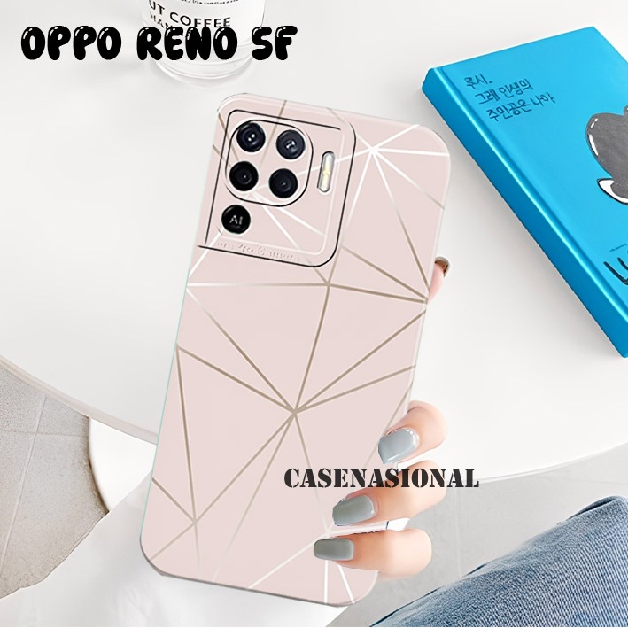 กันชน Hp Oppo Reno 5F 4F 7Z 8Z Reno 4 4G 5 4G 5G 6 4G โมติฟลายตารางนามธรรมล่าสุด - เคส - เคส - เคสป้