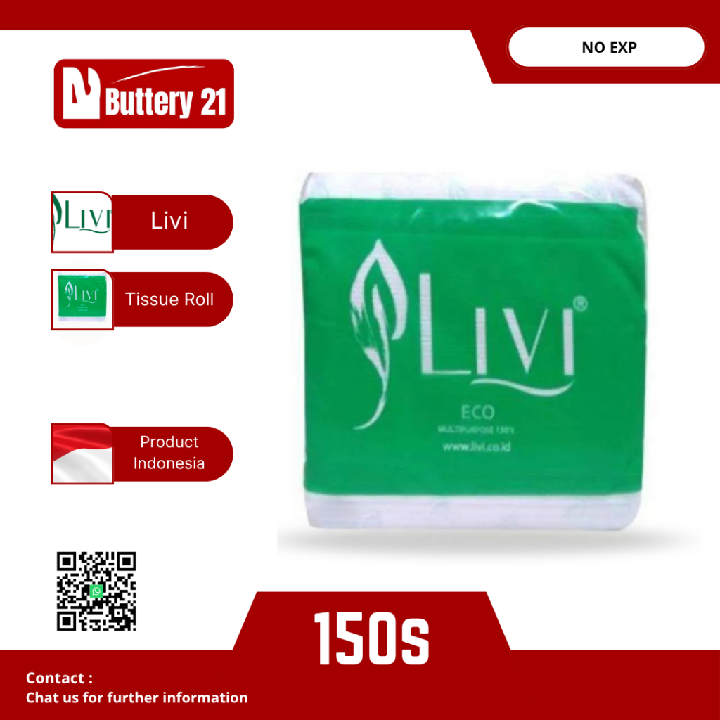 LIVI ECO POP UP MULTIPURPOSE TISSUE 150S/ LIVI MULTIPURPOSE TISSUE 150S/150 แผ่น