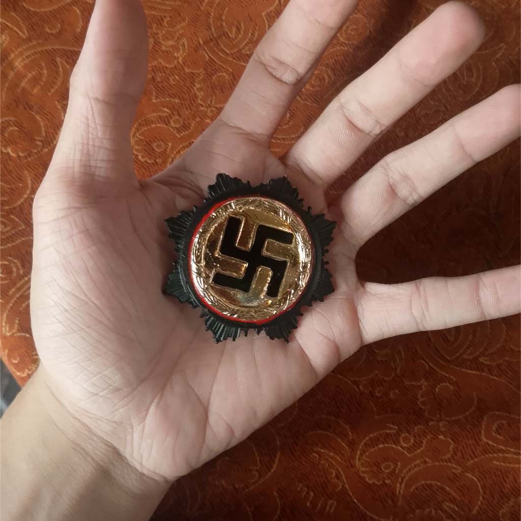 REPLIKA Replica Pin Germany War Merit Star / Germany Cross Style (บริการ Star Era War WW2)