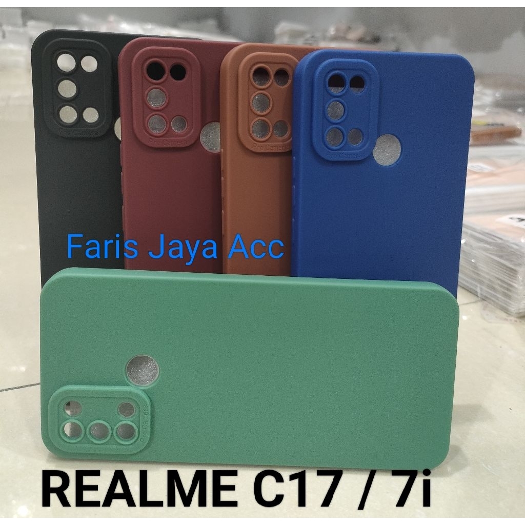 Softcase Pro Camera Realme 7i C17 Candy Case full Color 3D Silicone TPU