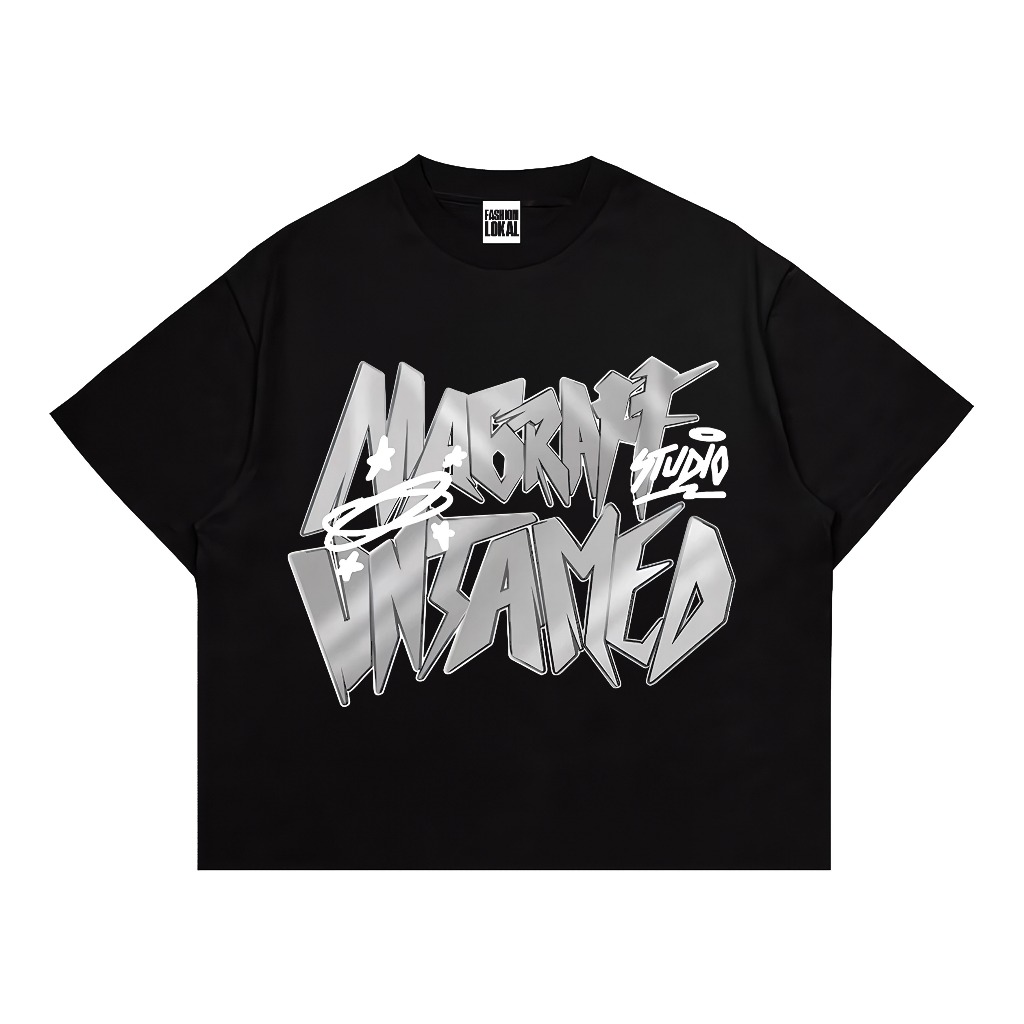 เสื้อยืด Magraffi Kaos Kny Black Men and Women - F199