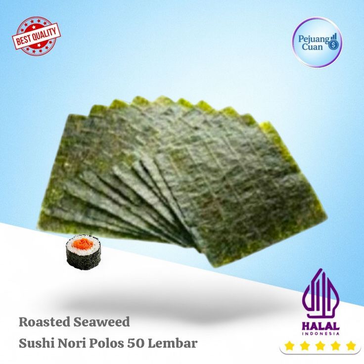 SUSHI NORI 50 แผ่น PLAIN / SUSHI NORI / YAKINORI / NORI HALAL