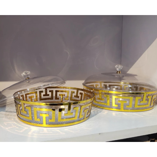 TAKAWA SERVING TRAY + ACRYLIC LID 25 CM และ 30 CM