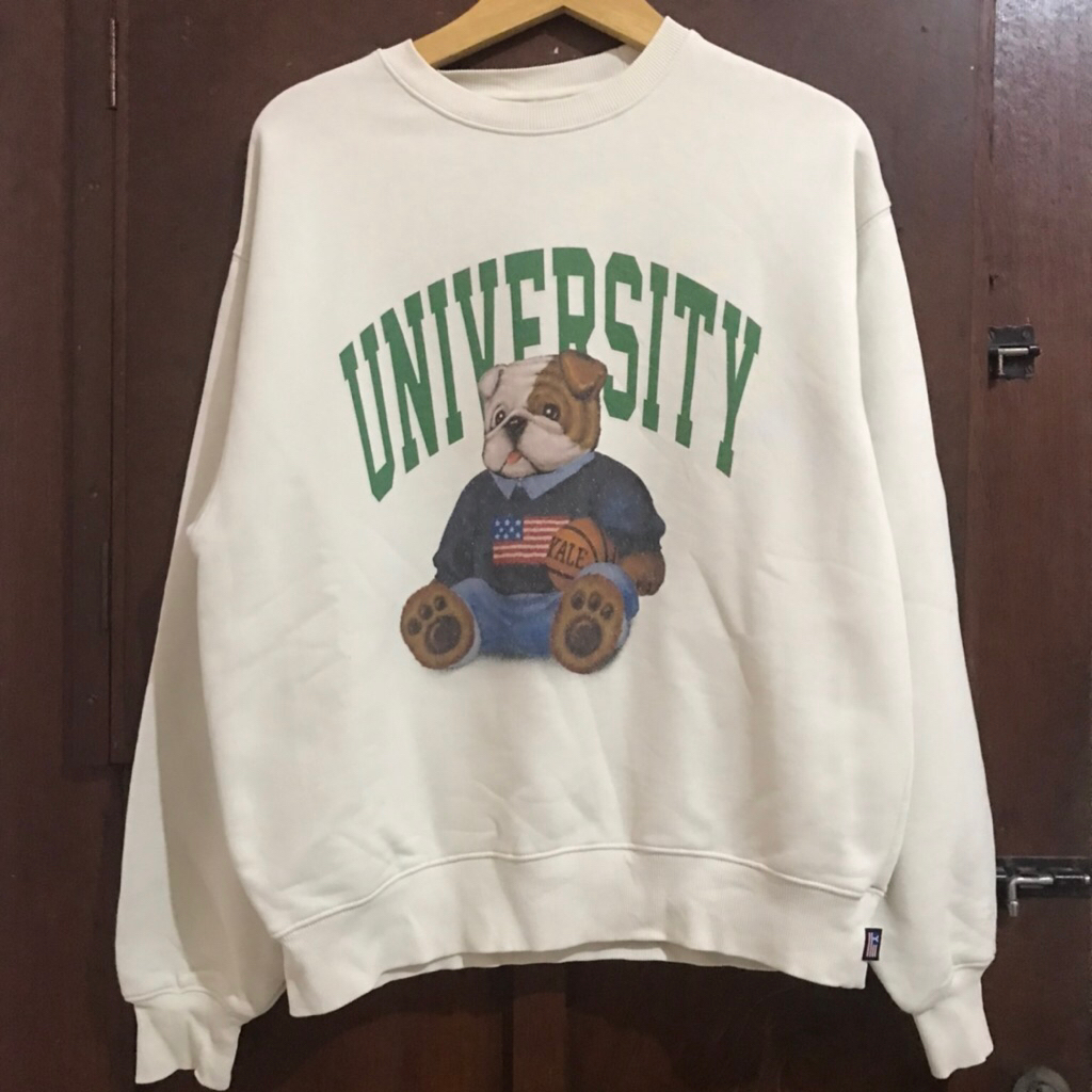 Yale University Baby and Ivory Crewneck