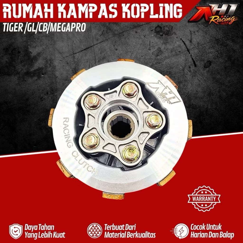 TIGER GL PRO CB MEGAPRO OLD AH1 CLUTCH PLATE HOUSING WIDR 5 AH1 RACING