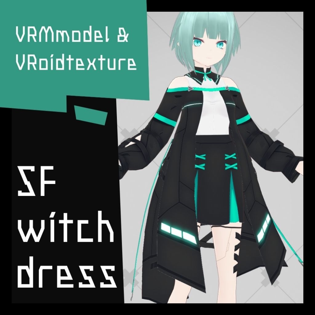 VRM/FBX/Vovoid Texture Set SF ชุดแม่มด