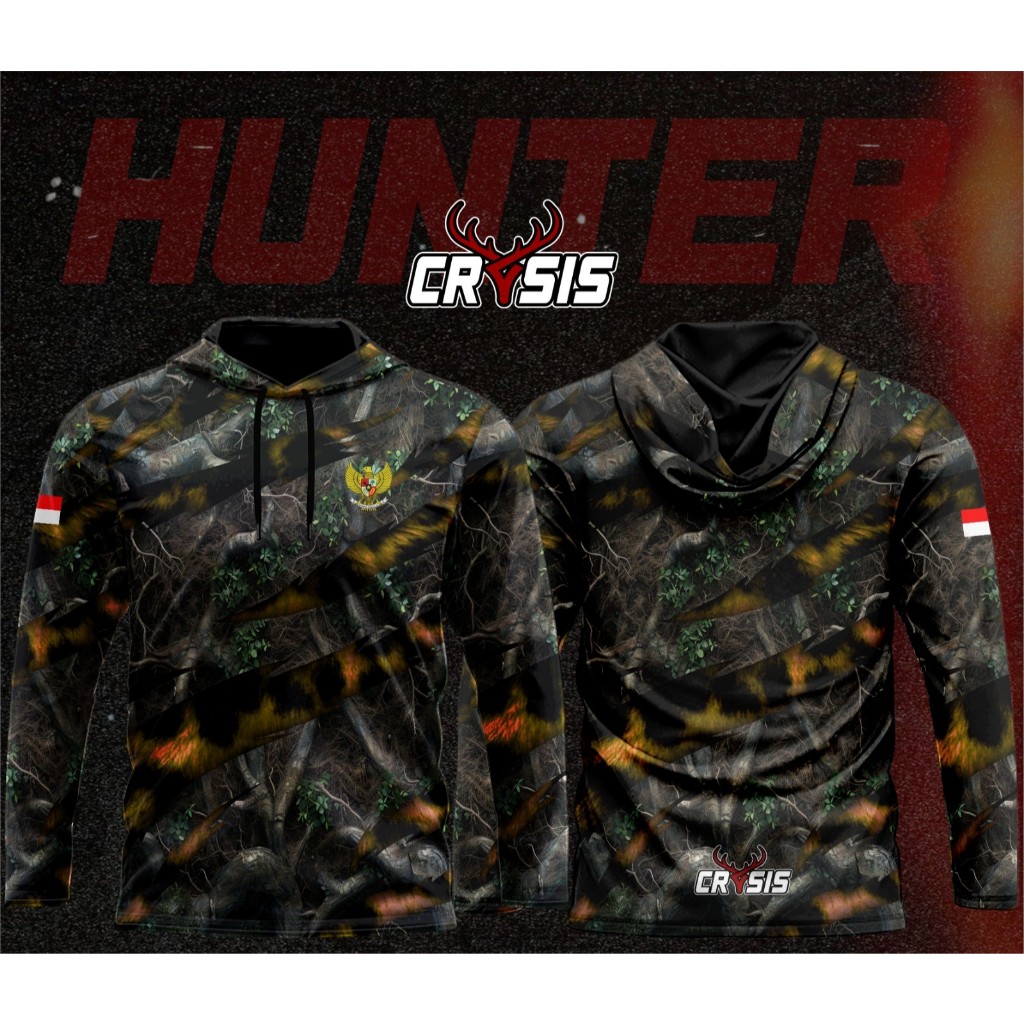 Camo Hunting Jersey Crysis Motif เพิ่มโลโก้ชื่อ ฟรีบัฟ