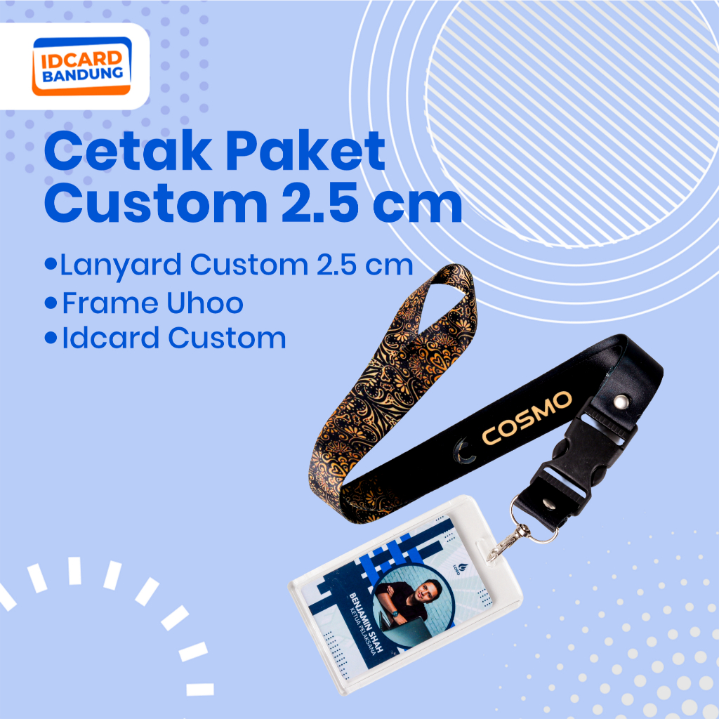 แพ็คเกจสมบูรณ์ของ ID CARD / 2.5CM STRAP / UHOO FRAME