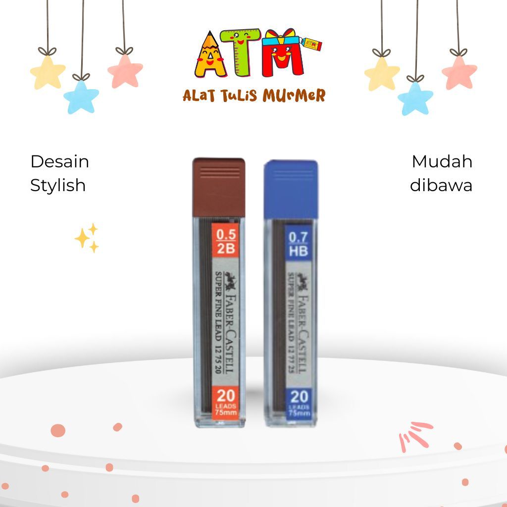 ตะกั่ว Superfine/Pencil Lead/Faber Castell Lead Superfine 2B 0.5 mm & 0.7 mm