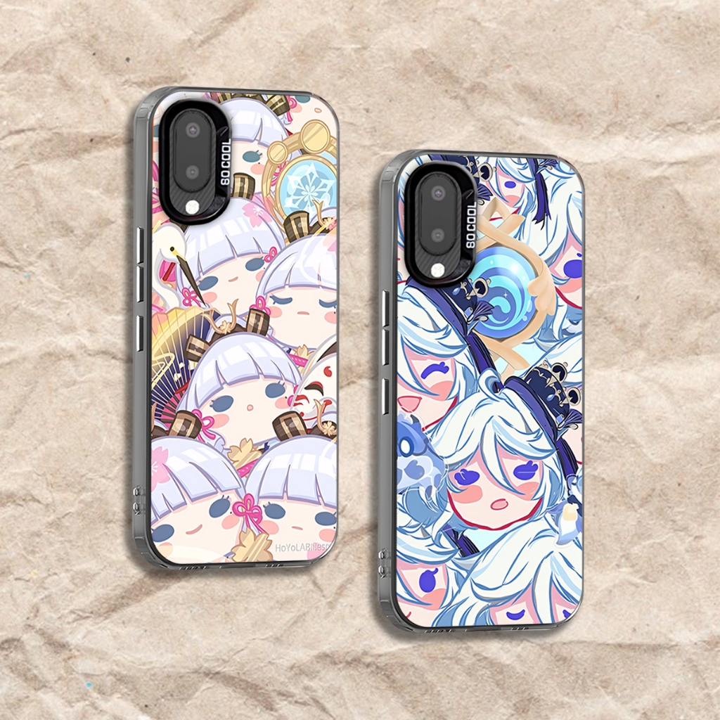RN38 ตัวอักษร Genshin Chibi กรณี Samsung series สําหรับ Samsung M32 M23 M21 M11 M02 A02S A02 J8 A7 A