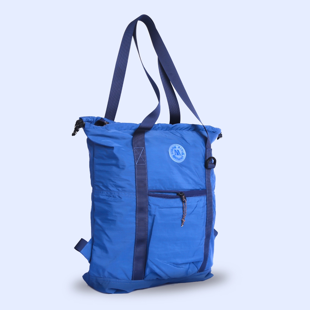 Ribby - Zeava Blue Crew navy - Totebag Tote pack Back pack Multifunctional Womens Bag 2 in 1 Backpac