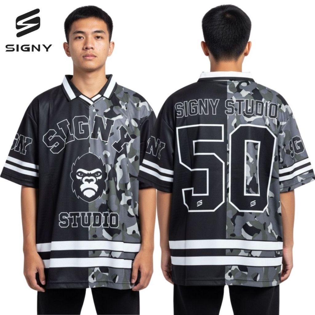 057 ORIGINAL SIGNY JERSEY เสื้อยืด SIGNY COLLAR OVERSIZE เสื้อยืด SUPER PREMIUM คุณภาพสูง MATERIAL