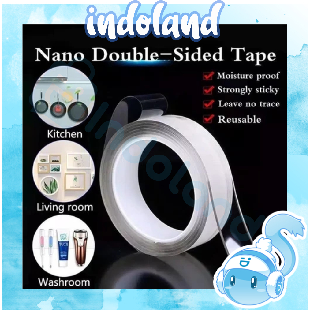 INDOLAND Double Tape Super/Nano เทปคู่/ฉนวน Super Strong 2 ด้านโดยไม่มีเครื่องหมาย R555