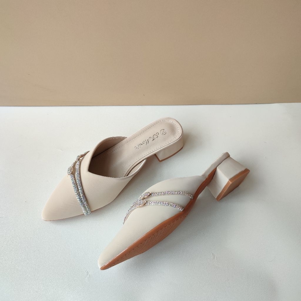 ST MORITZ 888-720 BEIGE PARTY SANDALS PARTY SHOES SLOP SANDALS