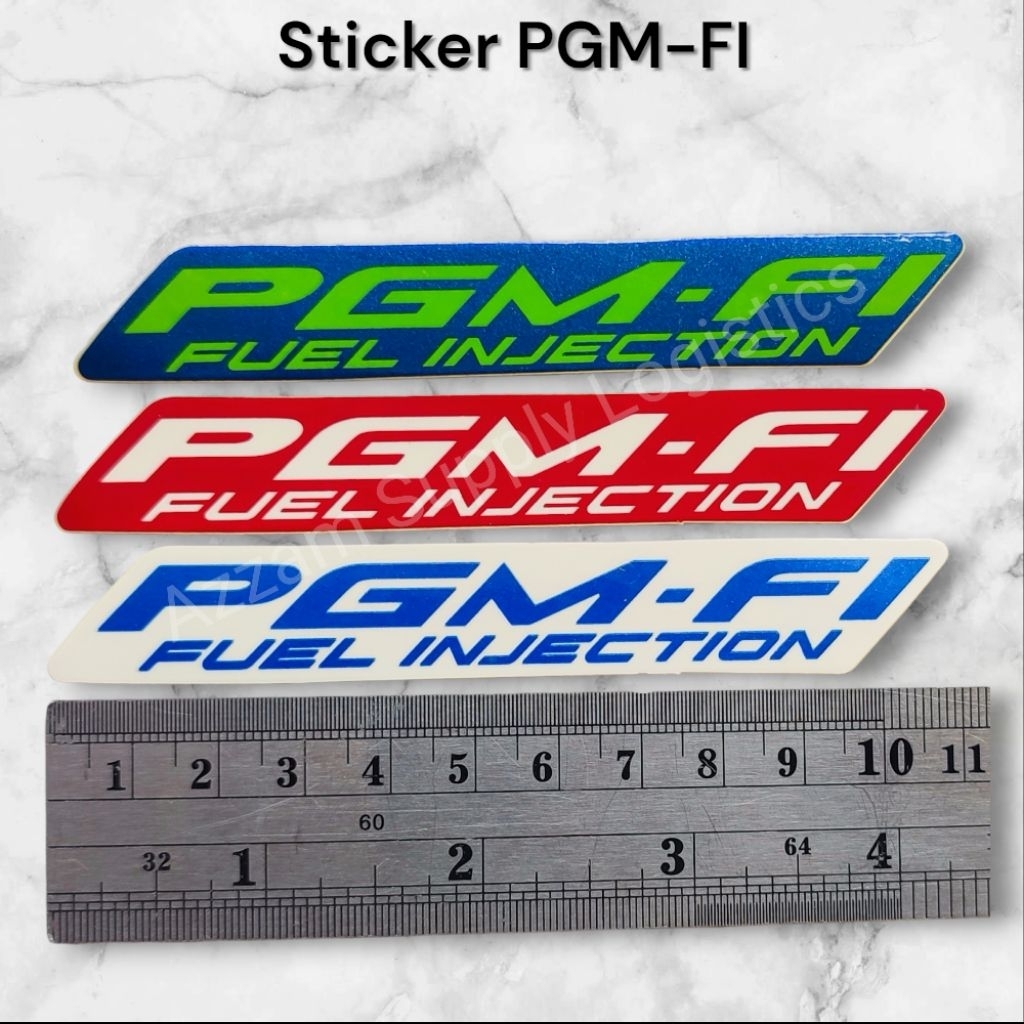 สติ๊กเกอร์ PGM-FI FUEL INJECTION สําหรับตัดแต่งร่างกายรถจักรยานยนต์| สติ๊กเกอร์แถบ PGM FI