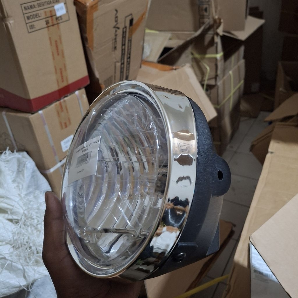 Tiger Revo 7inch Round Headlight Reflector BLACK shell คุณภาพดีที่สุด