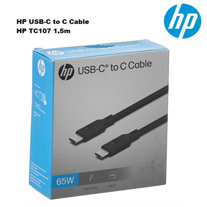 Cable Data Fast Charging USB C TO C 65W HP 1.5 เมตร ของแท้