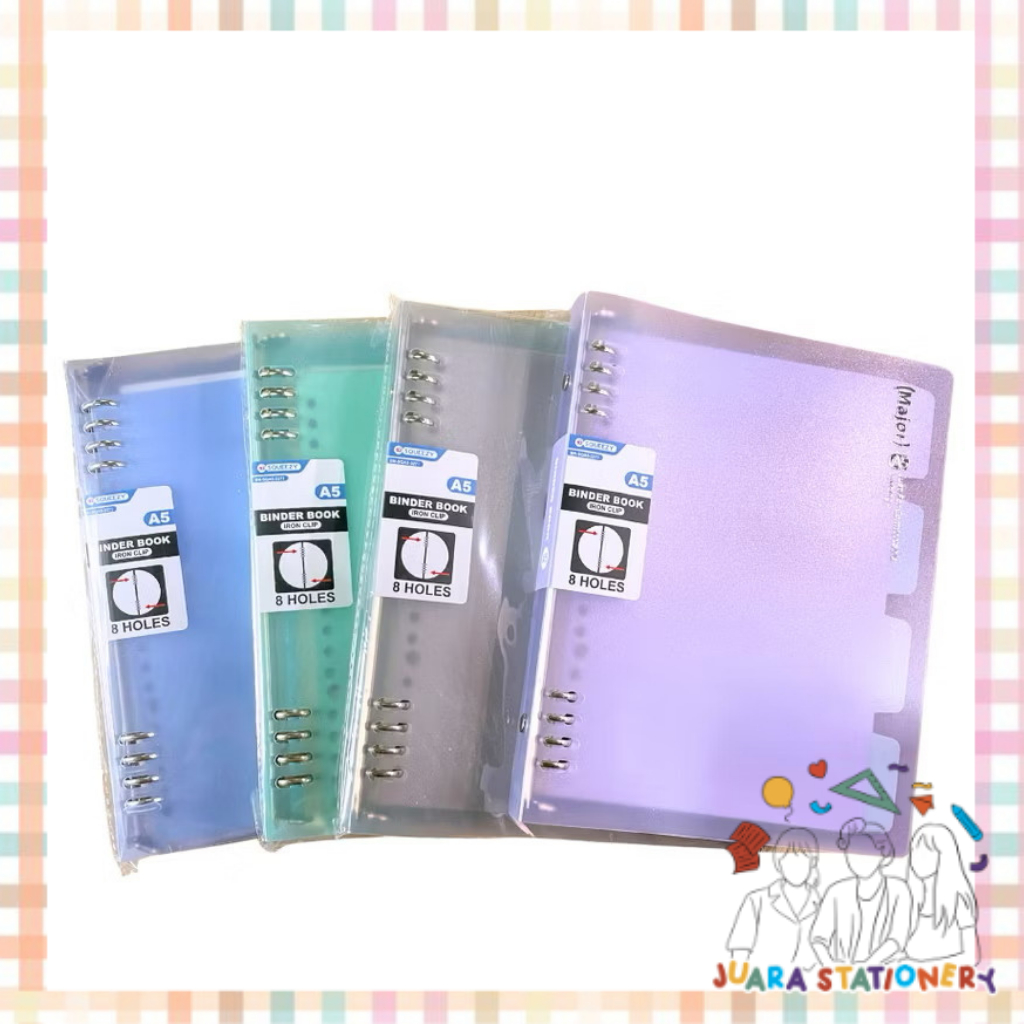 Binder A5 Squieezy BN-SQA5-3271 / สีพาสเทล Binder โปร่งใส Binder Binder Note Binder Book