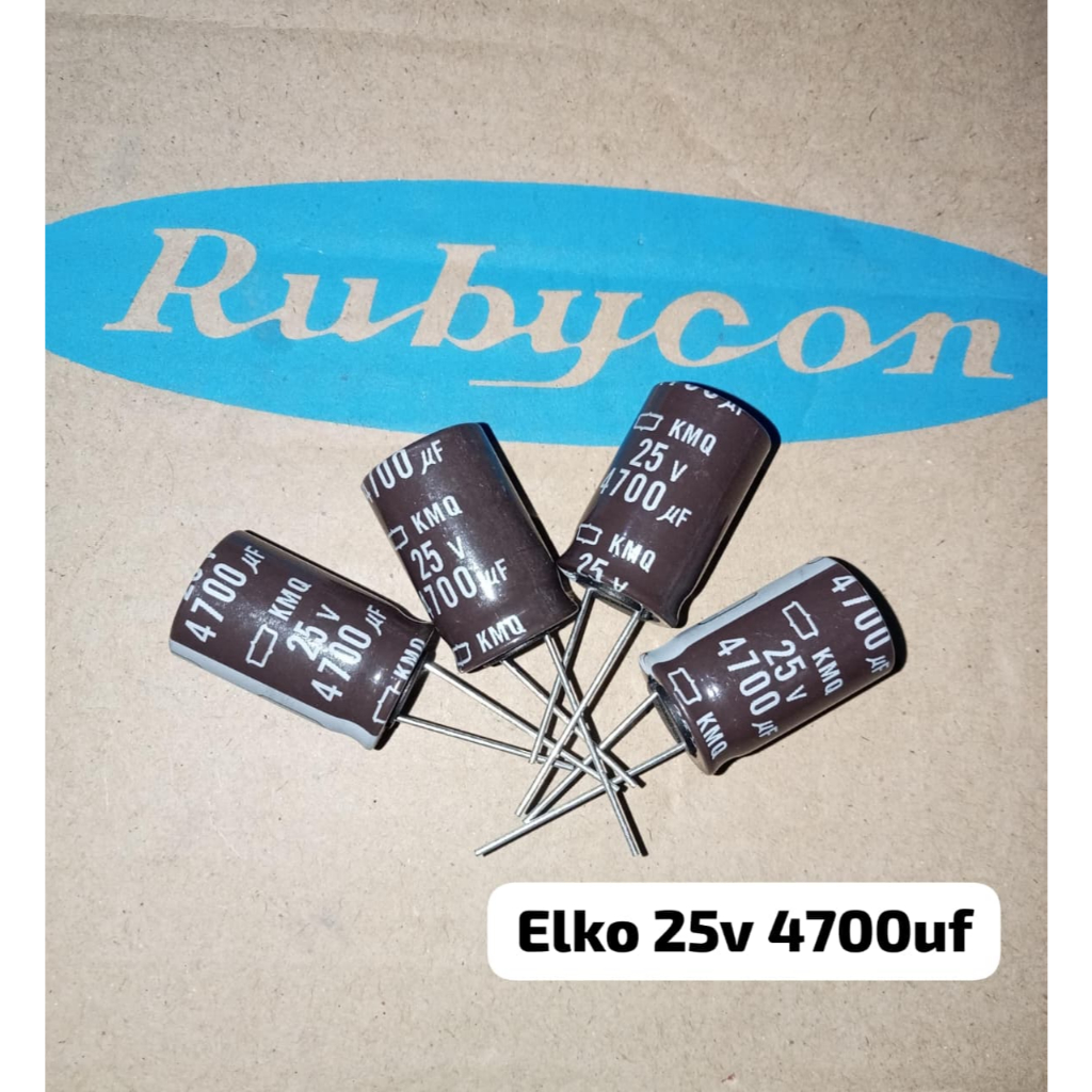 5 ชิ้น Elko 25v 4700uf Elco 4700uf 25v Clarion เดิม