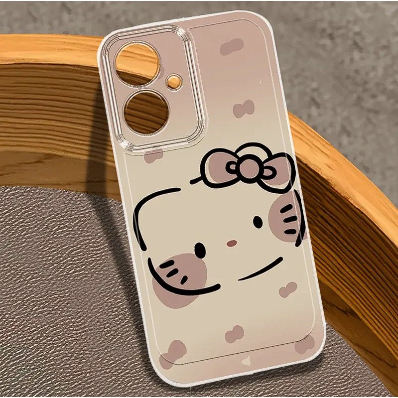 เคส TPU โปร่งใส HELLO KITTY สีชมพู MOTIF ชุดสําหรับ XIAOMI/REDMI/POCO/Mi10/Mi10T Mi11 LITE/PRO/Mi13T