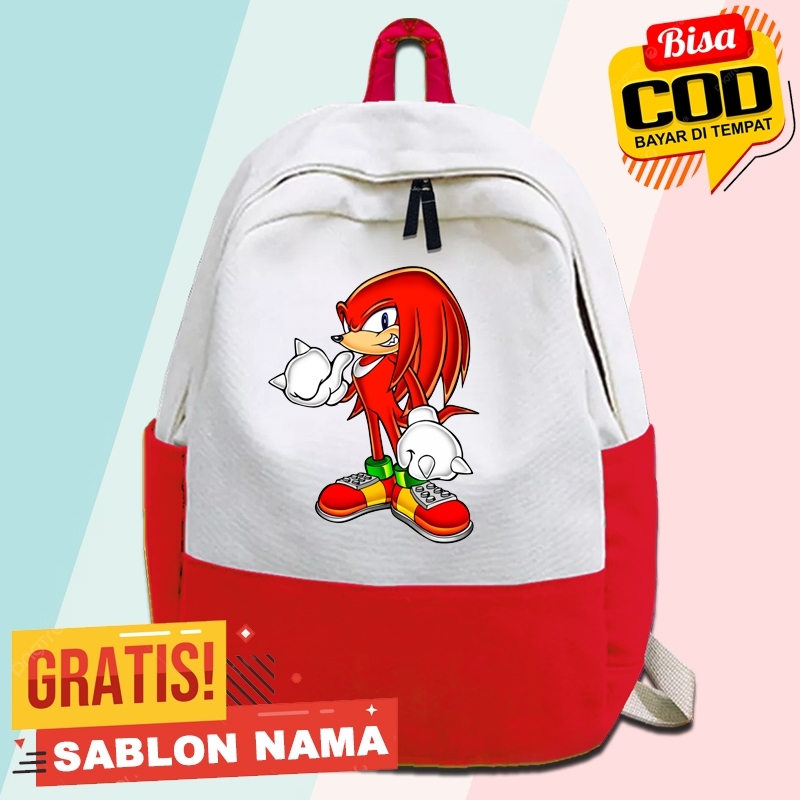 Sonic KnucKles The Echidna Childrens Backpack / School Childrens Backpack