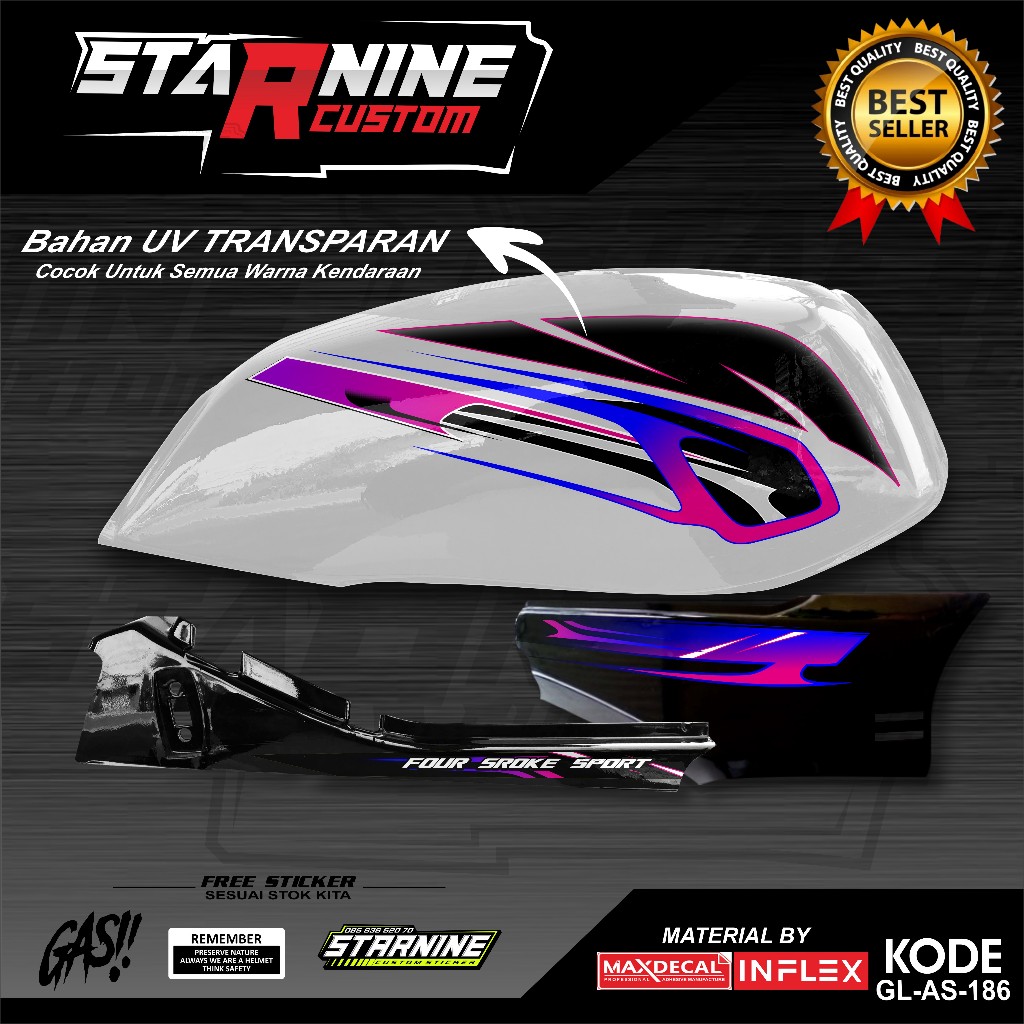 Striping GL pro Sticker GL variation รหัส GL-AS-186